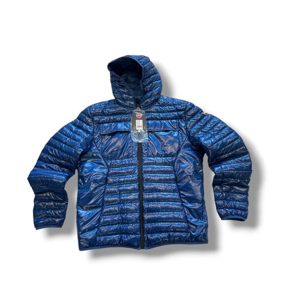 COLMAR Originals $459 Lightweight Duck Down Puffer Jacket Hoodie Zip 58/48 XXL - Picture 12 of 16